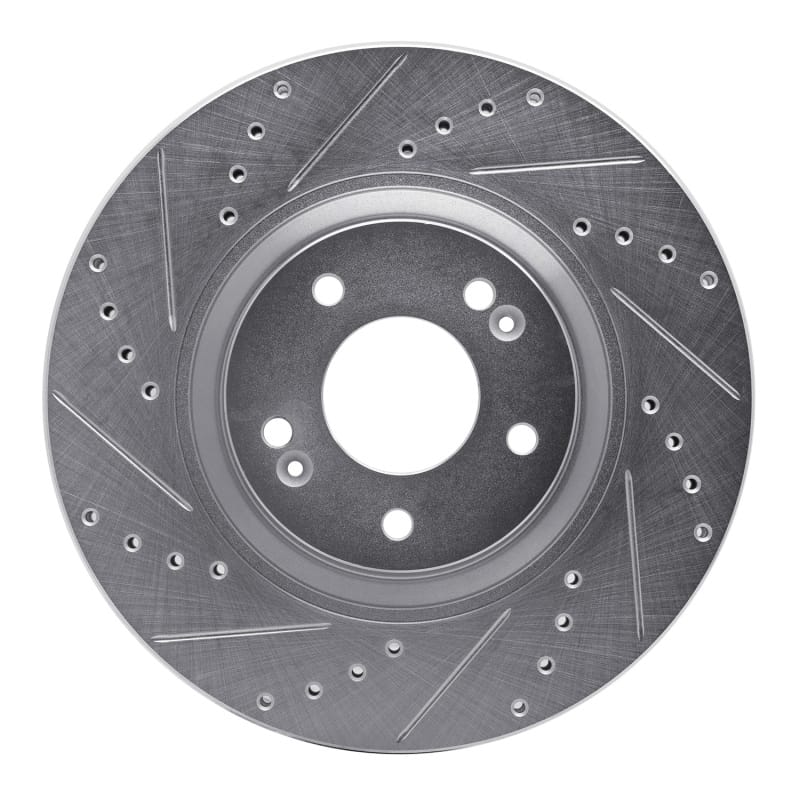 R1 Concepts — R1 11-25 Hyundai TUCSON Front Left Drilled & Slotted Silver Brake Rotor
R1 Brake Rotor Drill