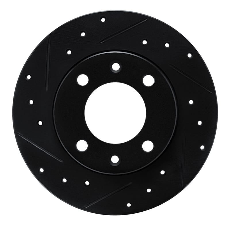 R1 Concepts — R1 89-91 Peugeot 405 Rear Left Drilled & Slotted Black Brake Rotor
R1 Brake Rotor Drill