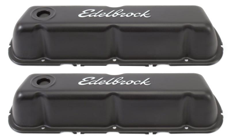 Edelbrock — Edelbrock Valve Cover Signature Series Ford 260-289-302-351W CI V8 Black
CHROME/PRO-FLO