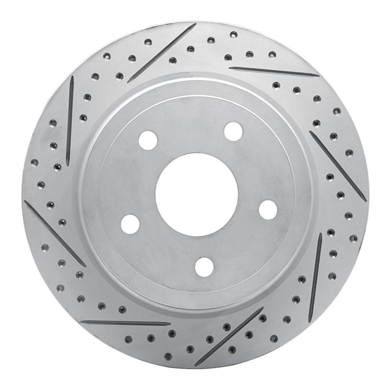 R1 Concepts — R1 04-06 Dodge Ram 1500 Pickup Rear Left Drilled & Slotted Geo-Carbon Rotor