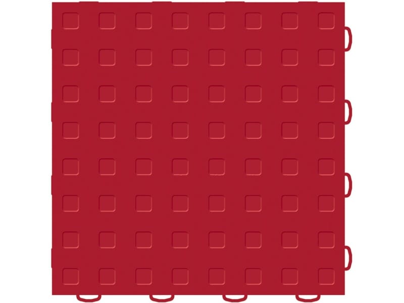 WeatherTech — WeatherTech TechFloor 12in x 12in Solid Floor Tile w/ Raised Squares - Red
IntGrgFloorTiles
