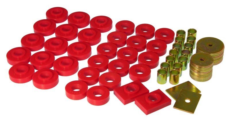 Prothane — Prothane 55-57 Chevy Full 2dr Hardtop Body Mount - Red
BODY/SUB-FRAME MNTS