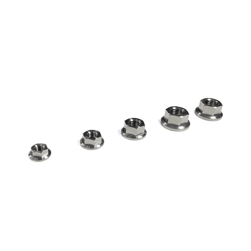 Ticon — Ticon Industries Titanium Nut Flanged M5x.8TP 8mm 6pt Head