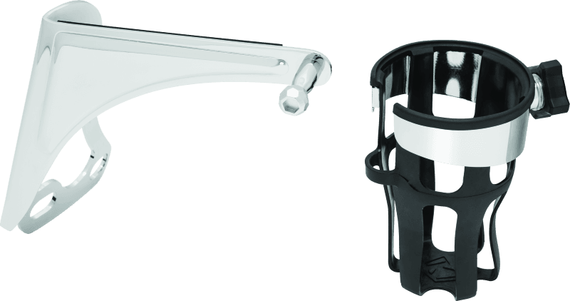 Kuryakyn — Kuryakyn Reflex Drink Holder Right Side HD Touring Passenger Mount 96-13 Chrome