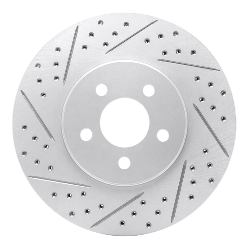 R1 Concepts — R1 95-06 Chrysler Cirrus Front Left Drilled & Slotted Geo-Carbon Rotor