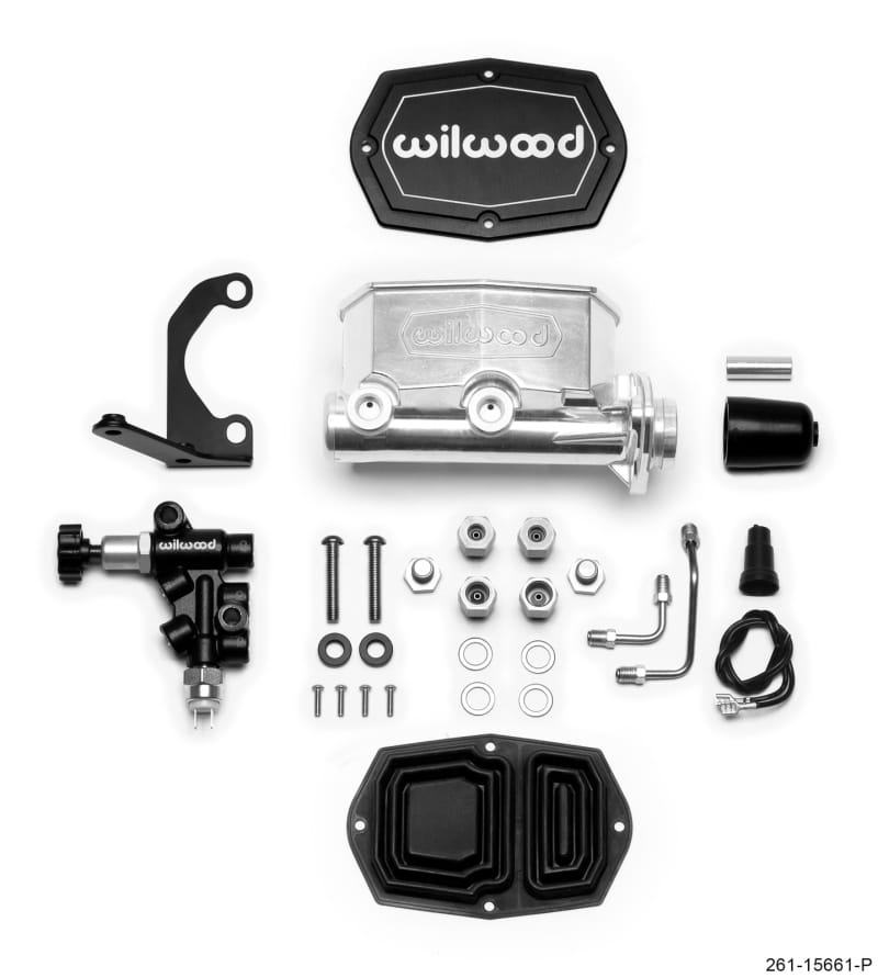 Wilwood — Wilwood Compact Tandem M/C - 1in Bore w/RH Bracket and Valve - Ball Burnished
M/C,TANDEM KIT