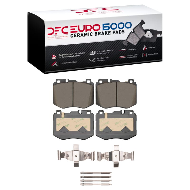 DFC — DFC 15-23 Mercedes-Benz C300 Sedan Front Euro 5000 Ceramic Brake Pads and Hardware Kit
DFC EURO Pads + HW