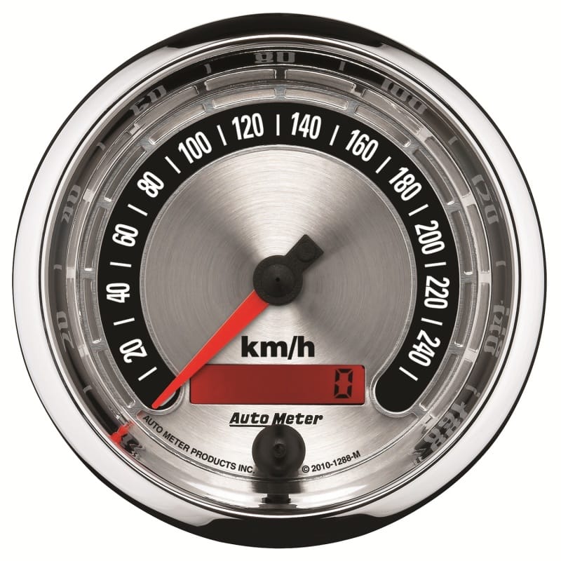 AutoMeter — Autometer American Muscle 85.7mm Electric Programmable Metric 260kph Speedometer
3-3/8" SPD 260KMH A