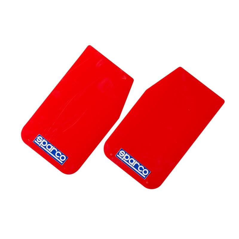 SPARCO — Sparco Mud Flap Pair Red