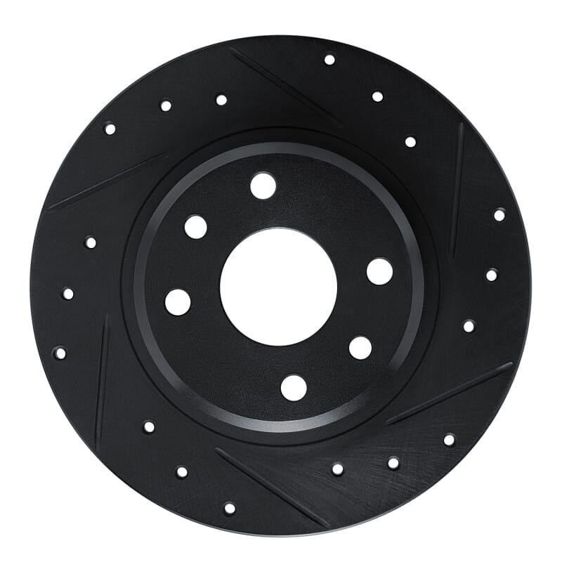 R1 Concepts — R1 90-93 Asuna SUNFIRE Rear Right Drilled & Slotted Black Brake Rotor
R1 Brake Rotor Drill