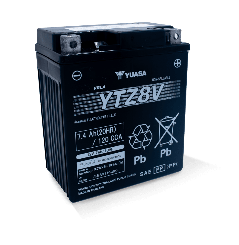 Yuasa Battery — Yuasa YTZ8V Maintenance Free AGM 12-Volt Battery