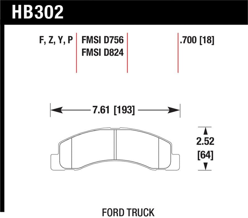 Hawk Performance — LTS Disc Brake Pad