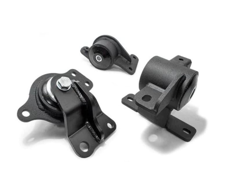 Innovative Mounts — Innovative 05-08 Honda FIT/JAZZ L-Series Black Steel Mounts 95A Bushings (Auto Trans)