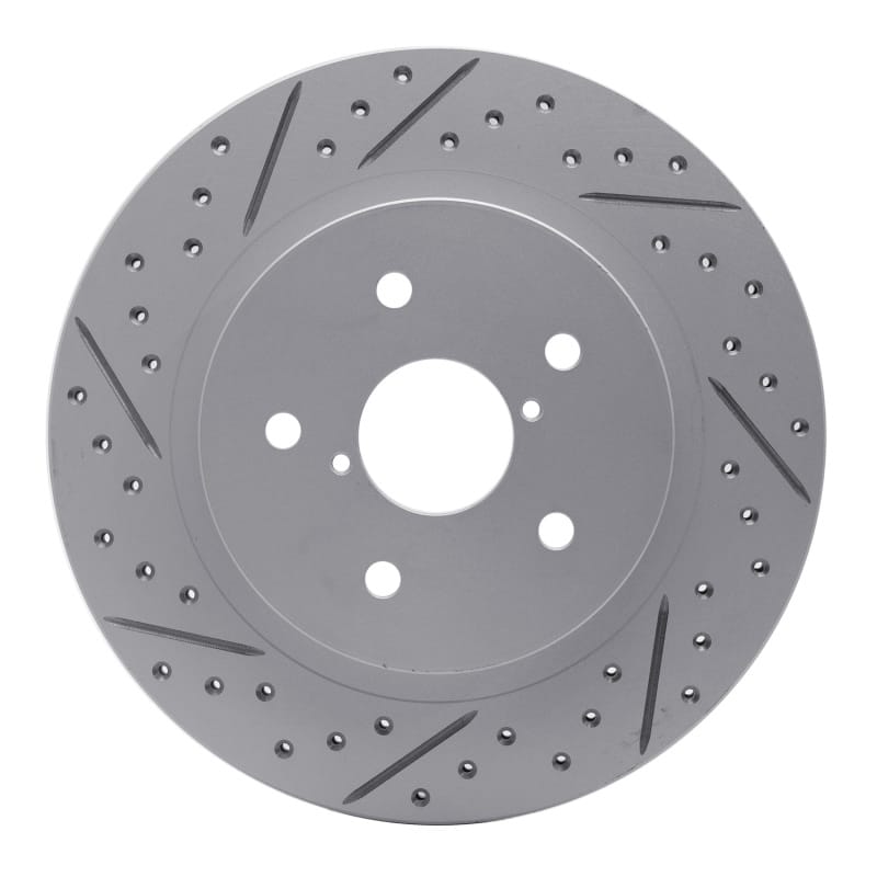 R1 Concepts — R1 15-25 Subaru Legacy Rear Right Drilled & Slotted Geo-Carbon Rotor