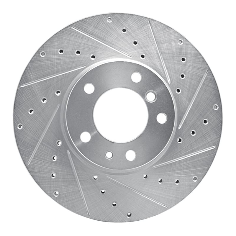 R1 Concepts — R1 91-01 BMW 740I Front Right Drilled & Slotted Silver Brake Rotor
R1 Brake Rotor Drill