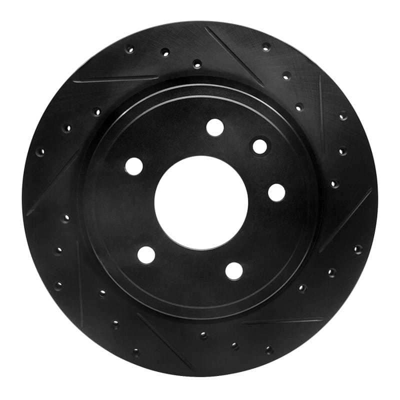 R1 Concepts — R1 95-06 Jaguar XJR Rear Right Drilled & Slotted Black Brake Rotor
R1 Brake Rotor Drill