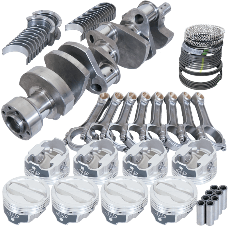 Eagle — Eagle Chevy LT1350 1Pc 3.750in Crank 6.000in I-Beam Rods -18cc 4.060in Pistons Rotating Assembly
Street & Strip Assy