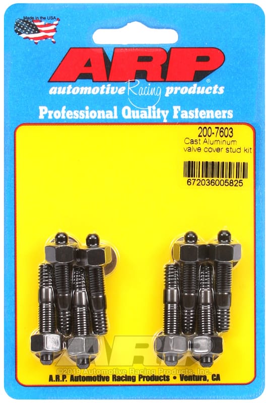 ARP — ARP Cast Aluminum Valve Cover Stud Kit - 1/4in x 20 1.5in OAL