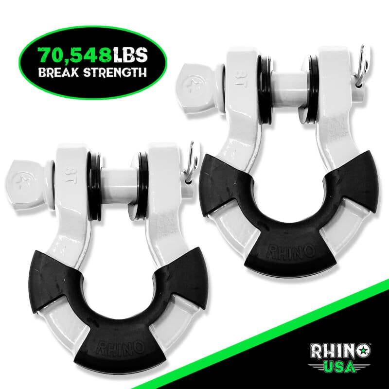 Rhino USA — Rhino USA 8T Super Shackle 2-Pack (White)
Tow Hook