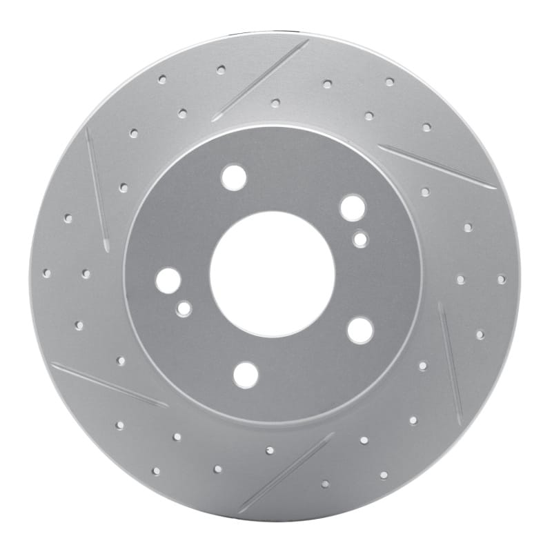 R1 Concepts — R1 94-04 Infiniti I30 Rear Left Drilled & Slotted Geo-Carbon Rotor