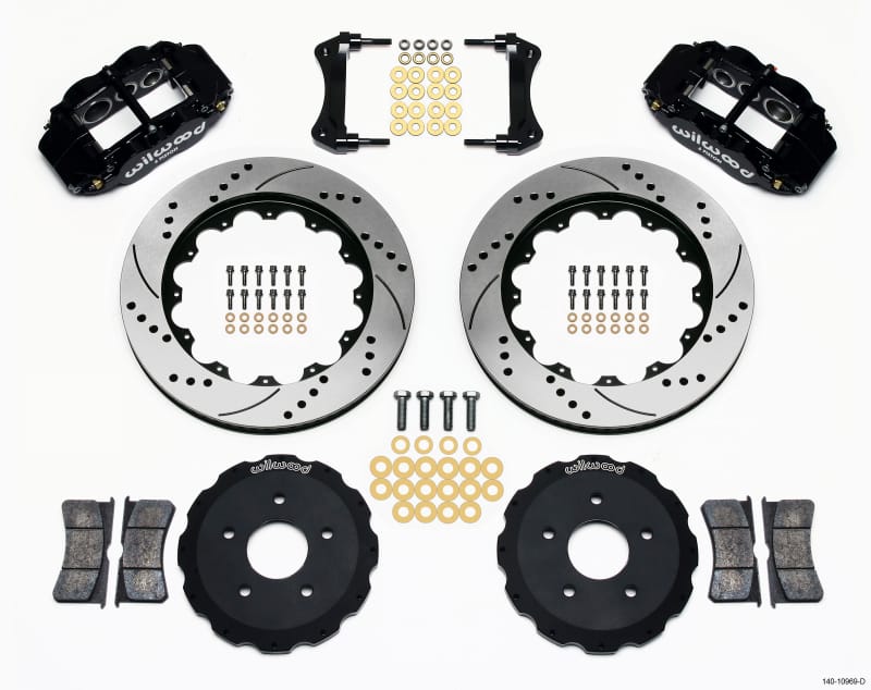 Wilwood — Wilwood Narrow Superlite 6R Front Hat Kit 14.00in Drilled Backdraft Cobra (BMW E36 Based)
BRAKE KIT