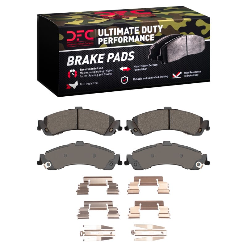 DFC — DFC 00-06 Cadillac Escalade EXT Rear Ultimate Duty Performance Brake Pads and Hardware Kit
DFC Brake Pad Set