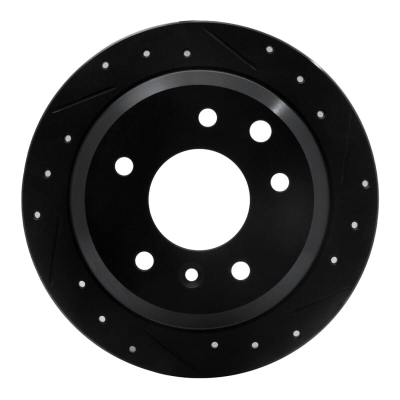 R1 Concepts — R1 86-89 Jaguar XJ12 Rear Right Drilled & Slotted Black Brake Rotor
R1 Brake Rotor Drill
