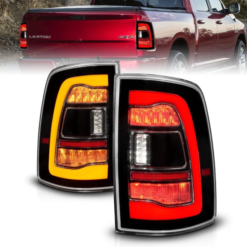ANZO — ANZO 09-18 Dodge Ram 1500 Sequential LED Taillights Black w/Switchback Amber Signal
Tail Light Set
TailLightSet