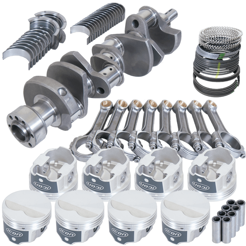 Eagle — Eagle Chevy LT1350 1Pc 3.480in Crank 5.700in I-Beam Rods -3.7cc 4.060in Pistons Rotating Assembly
Street & Strip Assy