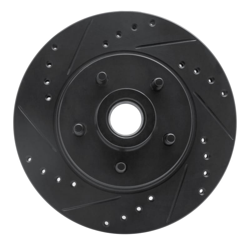 R1 Concepts — R1 84-87 Lincoln CONTINENTAL Front Left Drilled & Slotted Black Brake Rotor
R1 Brake Rotor Drill