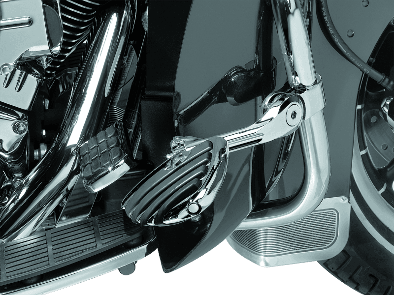 Kuryakyn — Adjustable Tour-Tech Long Arm Cruise Mounts With ISO-Wings Chrome