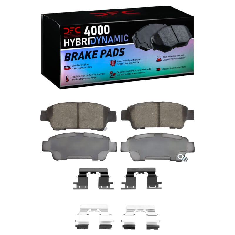 DFC — DFC 04-10 Toyota Sienna Rear 4000 HybriDynamic Brake Pads and Hardware Kit
DFC Brake Pad Set