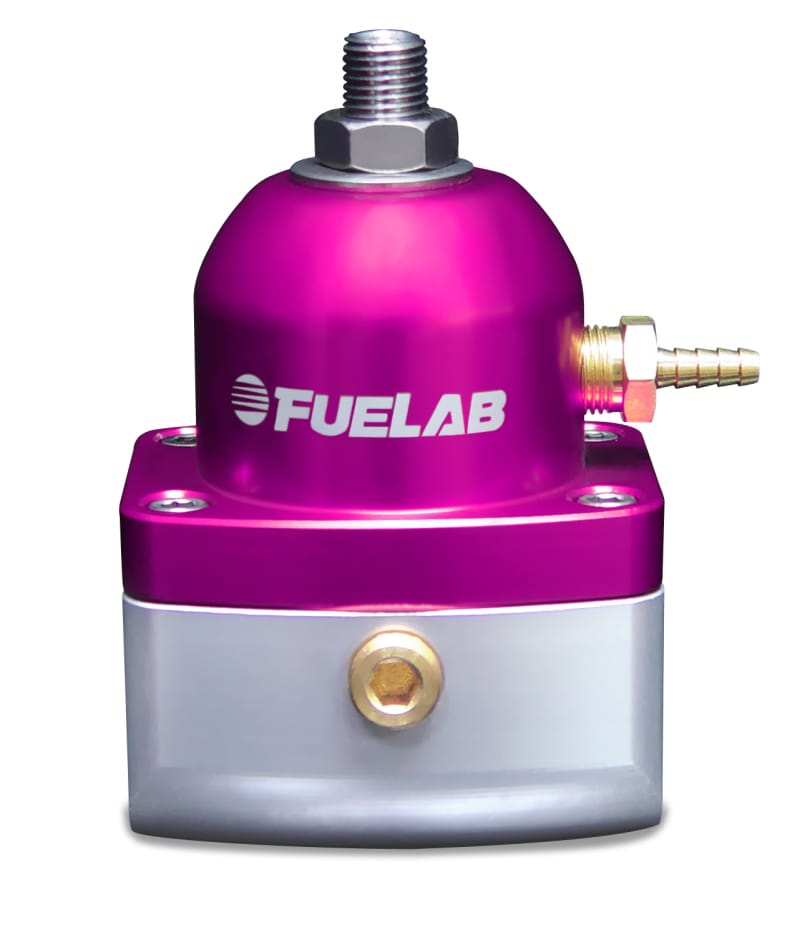 Fuelab — Fuelab 515 Carb Adjustable FPR Large Seat 1-3 PSI (2) -10AN In (1) -6AN Return - Purple
Fuel Pressure Reg
