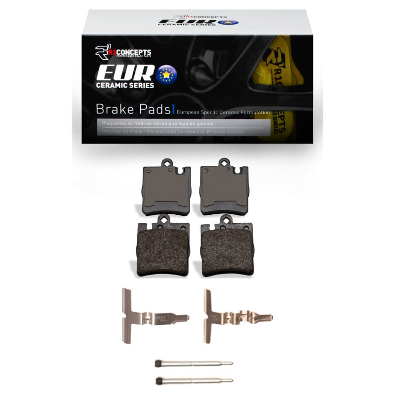 R1 Concepts — R1 1996-2011 Mercedes-Benz C230 Rear R1 Euro Ceramic Pads & Hardware Kit
R1 Euro Ceramic Pads