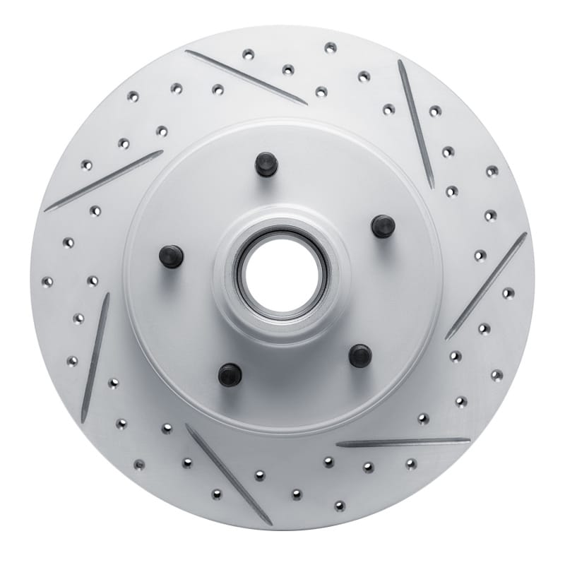 R1 Concepts — R1 91-96 Buick Commercial Chassis Front Right Drilled & Slotted Geo-Carbon Rotor