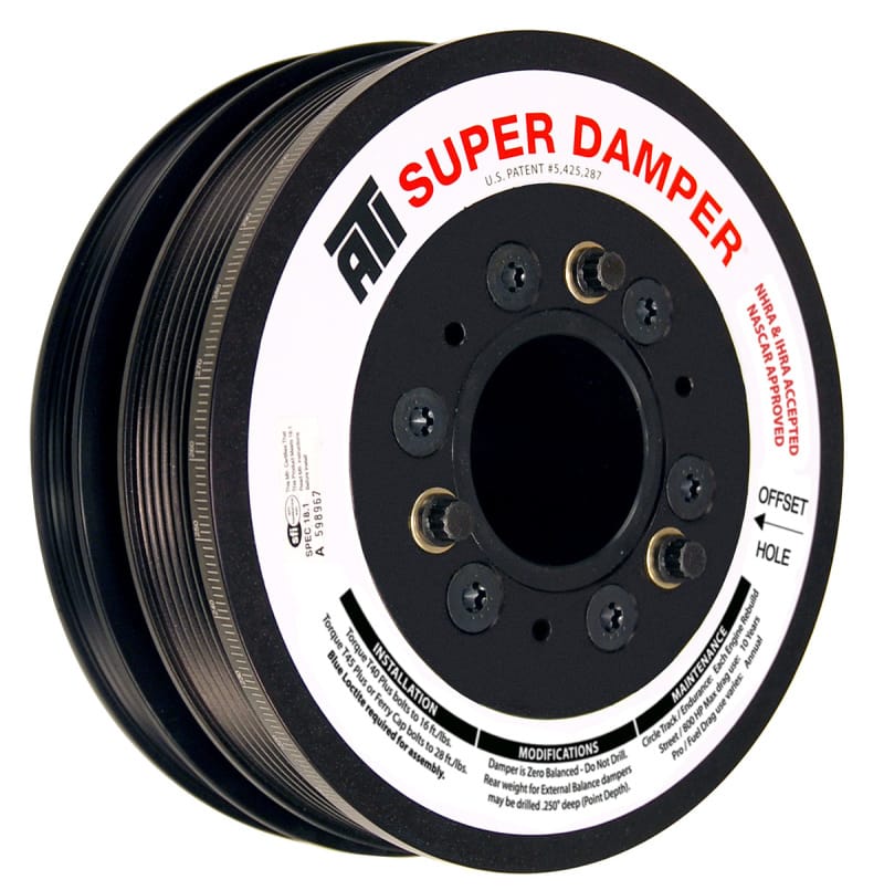 ATI — ATI Damper - 7.48in - Alum - 6/4 Grv - LS3 Camaro - 10-15 - Gen 3 Vortec Truck - LS