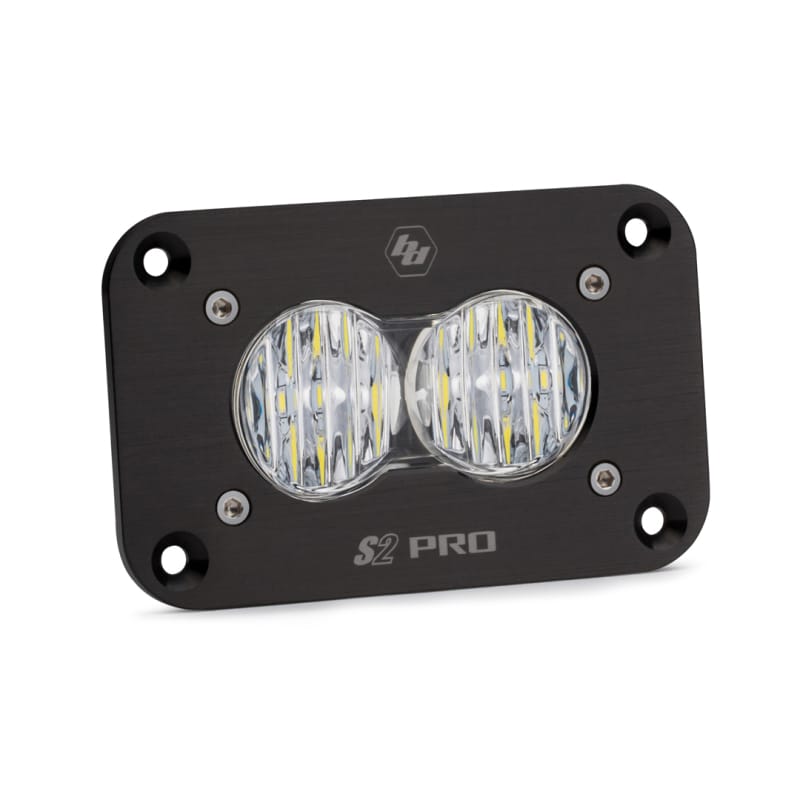 Baja Designs — Baja Designs S2 Sport Flush Mount Wide Cornering Pattern LED Work Light - Clear Lens