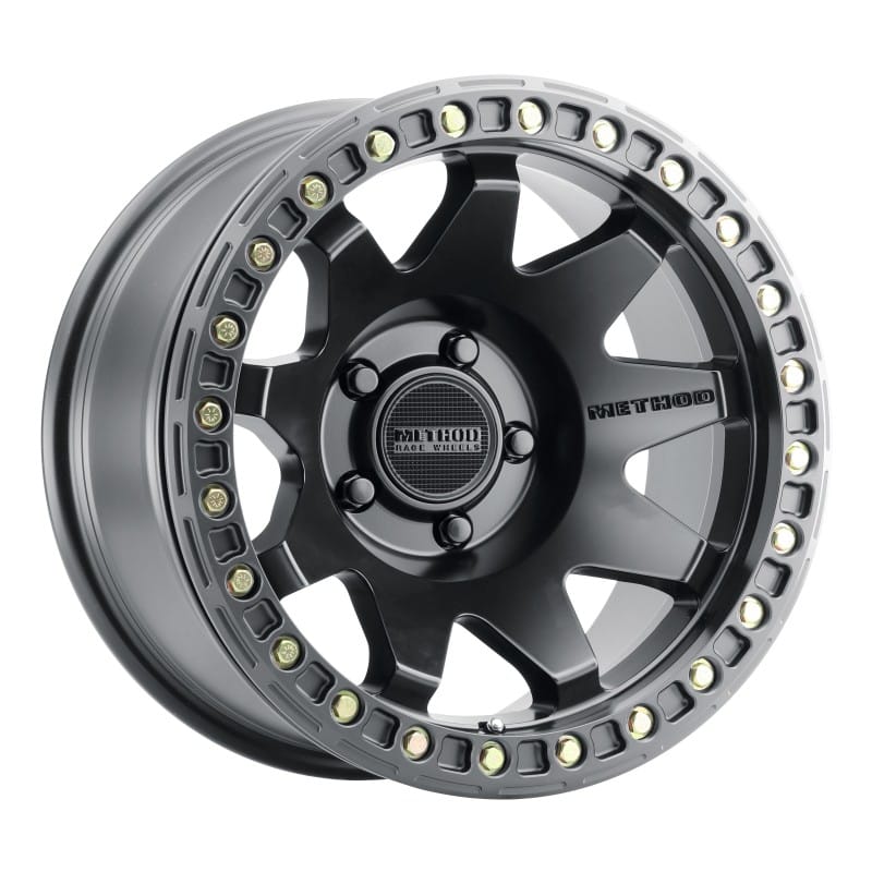 Method Wheels — Method MR108 17x9 -44mm Offset 5x5 71.5mm CB Matte Black w/BH-H24125-38 Wheel