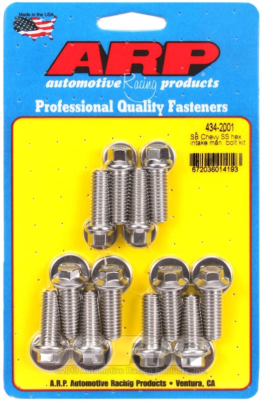 ARP — ARP SB Chevy SS Hex Intake Manifold Bolt Kit
