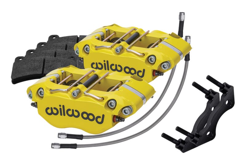 Wilwood — Wilwood 84-89 Porsche 911 Rear Dynapro Caliper Kit 3in MT - Yellow