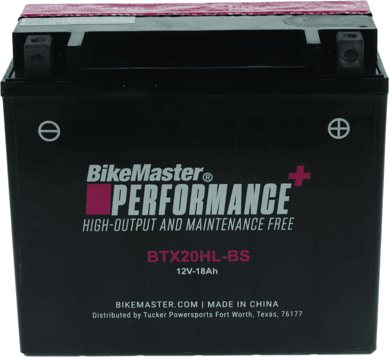BikeMaster — BTX20HL-BS Battery, 250 CCA