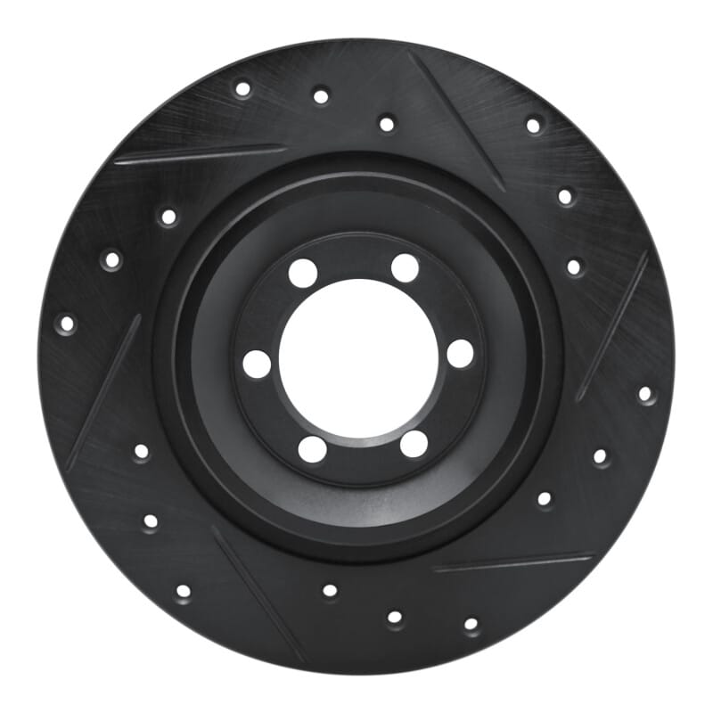 R1 Concepts — R1 81-89 Alfa Romeo GTV-6 Rear Right Drilled & Slotted Black Brake Rotor
R1 Brake Rotor Drill