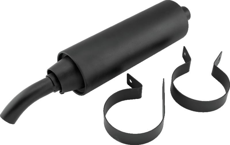 QuadBoss — Slip-On Muffler, ATV, Universal, Up To 350cc, Steel, Black