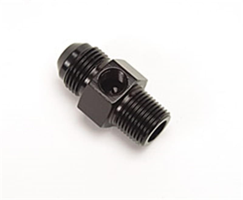 Russell — Russell Performance -6 AN Flare to 3/8in Pipe Pressure Adapter (Black)
Adapter Fitting