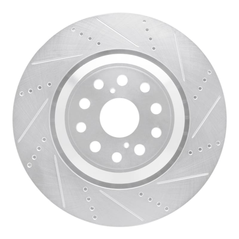 R1 Concepts — R1 07-23 Lexus LS600h Right Front Drilled & Slotted Silver Brake Rotor
R1 Brake Rotor Drill