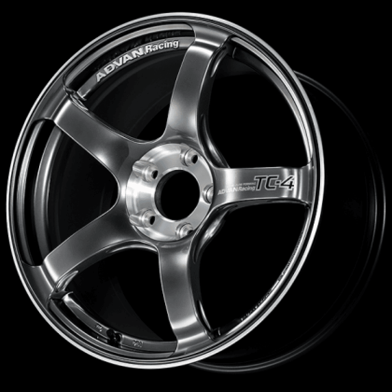 Advan — Advan TC4-SE 18x8.5 +45 5x100 Racing Hyper Black and Diamond Cut Wheel
