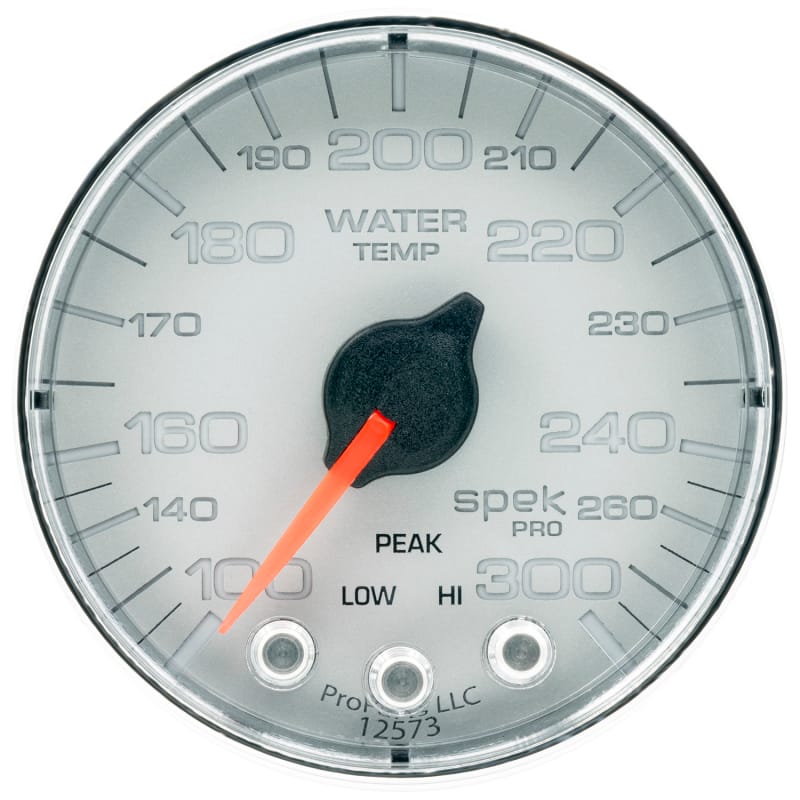 AutoMeter — Autometer Spek-Pro Gauge Water Temp 2 1/16in 300f Stepper Motor W/Peak & Warn Slvr/Chrm
GA 2" WTEMP SFC SPEK