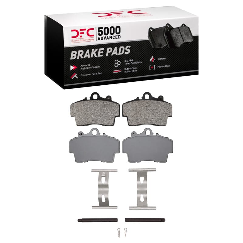 DFC — DFC 97-08 Porsche Boxster Front 5000 Advanced Low Metallic Brake Pads and Hardware Kit
DFC Brake Pad Set