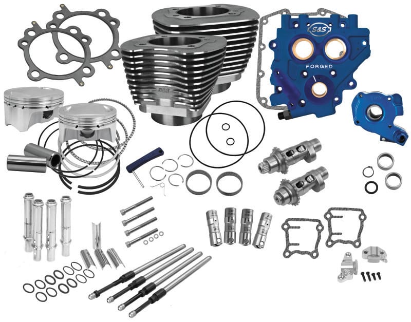 S&S Cycle — Black, 585CE, Chain Drive, 07-16 Twin Cam