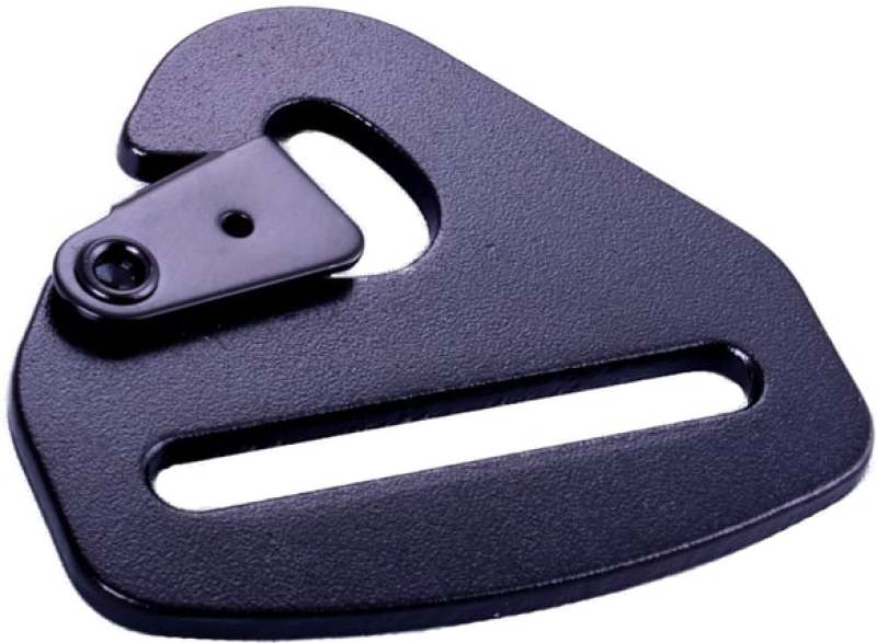 Racequip — RaceQuip Snap Hook End Seat Belt Mounting Hardware / Fits 2 In. Belts / Forged Steel - Black